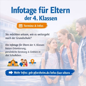 Informationsveranstaltungen der Pforzheimer Schulen